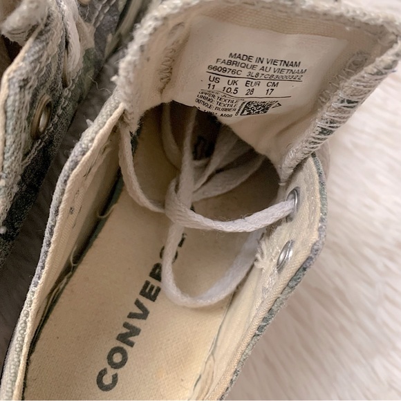 Converse Sneakers in Camo Print •Size 11 - Picture 6 of 7
